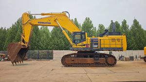 Excavadora de cadenas grande Komatsu PC1250 usada original de Japón, excavadora hidráulica Komatsu de segunda mano de 125 toneladas para trabajos de minería en cañones abiertos - Product Image 2