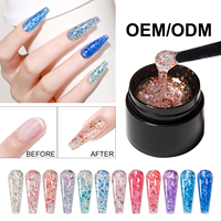 Gel de construction pour extension d'ongles en marque privée OEM, gel de construction dur pour l'art des ongles, gel de construction pour extension d'ongles