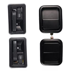 Juego de manijas de puerta para Jeep Wrangler 55176382AE 55176383AE 55176477AB 55176476AB, de plástico, cuatro piezas, bien selladas - Product Image 1