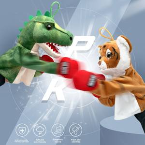 Boxer requin, gant <span class=keywords><strong>de</strong></span> poupée extensible, gants <span class=keywords><strong>de</strong></span> boxe animaux, jouet en peluche <span class=keywords><strong>de</strong></span> dessin animé interactif créatif pour enfants - Product Image 3