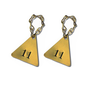 Tùy chỉnh nhôm van thẻ kim loại thẻ thép không gỉ tối thiểu đĩa quyến rũ sâu khắc khắc biểu tượng logo Vòng <span class=keywords><strong>tag</strong></span> - Product Image 5