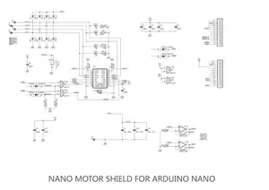 L298P 2A Dual Channel Dc Stepper Motor Driver Shield Module Nano 3.0 Ide 5-12V Dual Channel Volledige H-Bridge Board