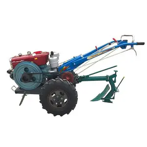 15pk 20pk Walk-Behind Tractor Cultivators Lage Prijs 12pk Hand Tweewielige Looptractor