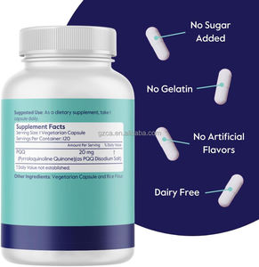 Cápsulas OEM de etiqueta privada 20MG PQQ Suplemento PQQ Células protectoras contra el estrés oxidativo - Product Image 2