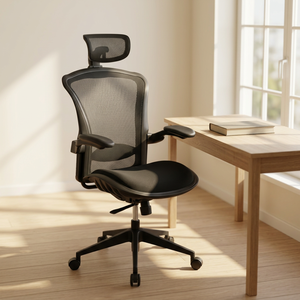 Ergonomic Mesh Office <b>Chair</b> with Adjustable Armrest Headrest Swivel Design Tilt Mechanism Modern Style Commercial Use - Product Image 2