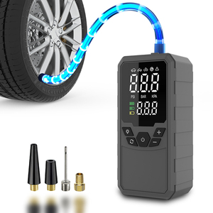Compresor de Aire Portátil Digital LCD con Arrancador de Batería, Apagado Automático, PSI Preestablecido, con Luz LED y Múltiples Boquillas - Product Image 3