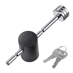 RTS 1/4 "krom ayarlanabilir Hitch Receiver Lock sağ açılı römork kaplini Pin kilidi