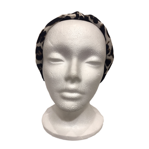 Lullabies Ora – bandeau imprimé léopard pour femmes, bandeau réglable en coton, style japonais et coréen, accessoire de mode décontracté - Product Image 3