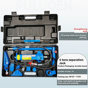 Máquina extrator do quadro do equipamento do reparo do corpo do carro de 10 Ton mini com torres puxando para o reparo do corpo do carro - Product Image 1