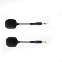 Mini Micrófono Portátil de 10 cm con Conector de 3,5 mm para Teléfono Móvil, Micrófono para Teléfono Inteligente Android, Computadora Portátil