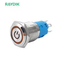 Interrupteur avec bouton-poussoir universel en métal, LED, 10mm, 12mm, 19mm, 22mm, 30mm, 5v, 12V, pas de NC, marche/arrêt