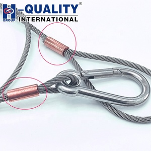 <span class=keywords><strong>Manchon</strong></span> de sertissage en <span class=keywords><strong>cuivre</strong></span> en forme de sablier de 1 mm à 24 mm pour câble et corde métallique - Product Image 3