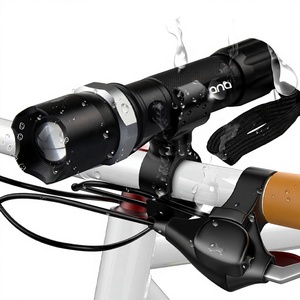 Lampe torche de défense personnelle étanche en aluminium de haute qualité avec batterie 18650 - Product Image 1