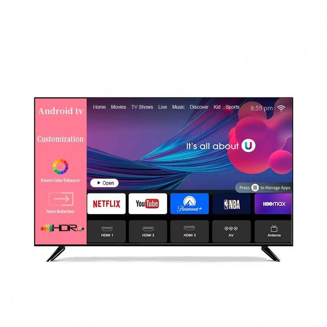 Wholesale 32 Inch LED TV Sets Customizable 4K Ultra Hd Android Tv Smart 40 43 50 55 60 65 75 85 Inch Televisions Smart TVs