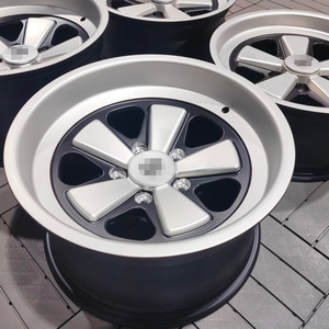 Jantes en alliage forgé noir brillant avec lèvre usinée style Fuchs 15 16 17 18 pouces 5*130 pour <span class=keywords><strong>Porsche</strong></span> 911 964 993 997 - Product Image 3