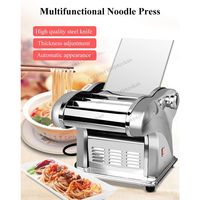 Machine à pâtes électrique automatique en acier inoxydable pour la maison, avec fonctions de découpe, de roulage de pâte et de fabrication de raviolis, garantie de 4 ans