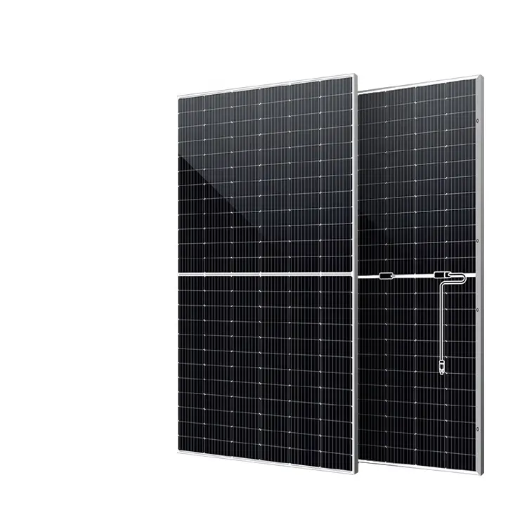 Lowest Price Half Cut Solar Panel Commercial Solar Panels 500 Watt 550 Watt 600 Watt 650 Watt Mono Half Cell 25 Years IP67 Rated