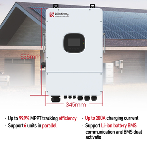อินเวอร์เตอร์พลังงานแสงอาทิตย์แบบไฮบริด MPPT เดี่ยว/แยกเฟสอินเวอร์เตอร์พลังงานแสงอาทิตย์ความถี่ต่ำ24โวลต์48โวลต์4.2KW 5KW 6.2kw 10กิโลวัตต์ - Product Image 3