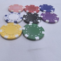 Jetons de poker ABS de luxe QINLONG 11.5g et jetons de roulette de différentes couleurs de plateau dans le style de dés