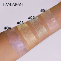 Fard à paupières liquide végétalien scintillant en gros, maquillage minéral vitaminé, logo personnalisé, fournisseur de cosmétiques de beauté sur mesure