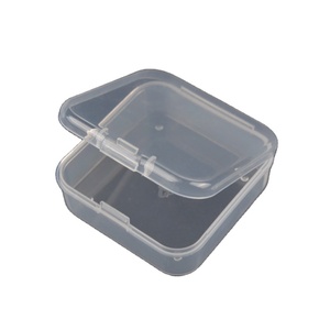 5.5 cm square box transparent PP box contact lens case hook container