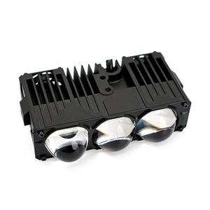 Triple Beam Led <b>Driving</b> <b>Light</b> 6000K 55W 12V 6000Lm For Offroad Motorcycle Car Upgrade Universal Fit - Product Image 1