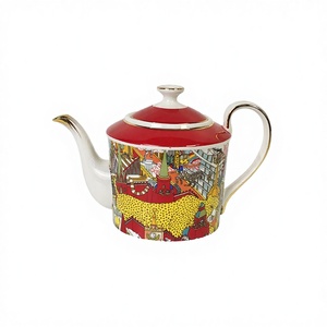 Fun Cartoon Bone China Heat Resistant 270ml <b>Tea</b> <b>Pot</b> and Coffee Cup <b>Set</b> Business Gift for Home or Coffee Shop Use - Product Image 2