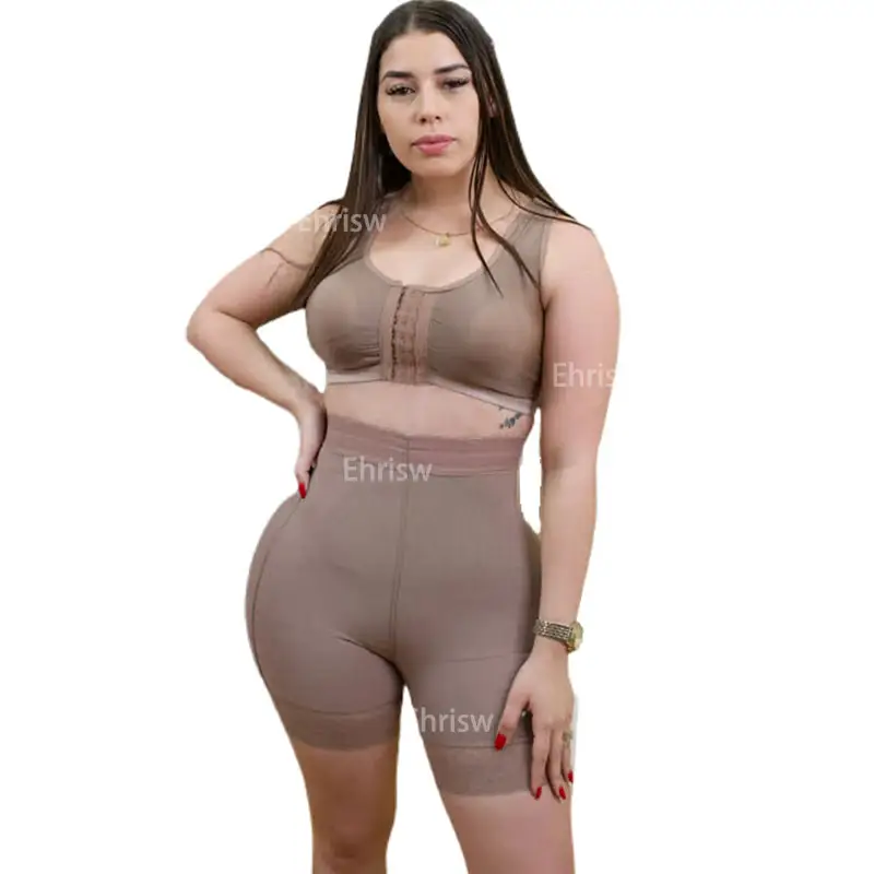 Court alto liso femmes Shapers Corset pour resserrement de la taille Shapewear femmes sans couture Fajas Body buste ouvert mi-cuisse corps