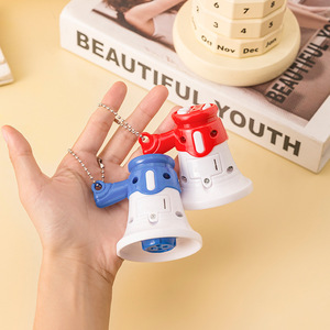 <b>Mini</b> Megaphone <b>Speaker</b> Keychain Toy For Kids Plastic Handheld Musical Instrument Unisex 2 Pcs - Product Image 1