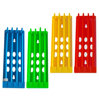 Support de bagues pour pigeons, porte-bagues pour pattes d'oiseaux, en plastique multicolore, capacité de 60 bagues, organisateur, fournitures d'entraînement