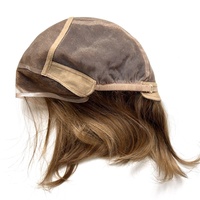 Cheveux humains vierges européens tous attachés à la main Perruques MONO top dentelle frontale Perruque médicale juive casher balayage monofilament sans colle