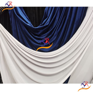 Trắng sóng valance thiết kế sân khấu treo lên cho đám cưới trang trí - Product Image 2