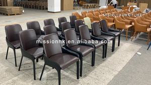 <span class=keywords><strong>Boconcept</strong></span> style eetkamerstoel chaise en cuir véritable dinant la chaise moderne - Product Image 6