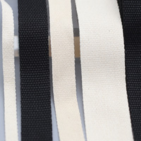 Sangle en coton épaisse et large à rayures blanches et noires, motif chevrons, non extensible, pour poignée de sac à main, usage extérieur, stock usine