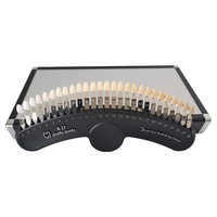 Comparateur de nuancier dentaire portable 27 couleurs, guide de nuance des dents 3D pour le blanchiment des dents avant/après utilisation