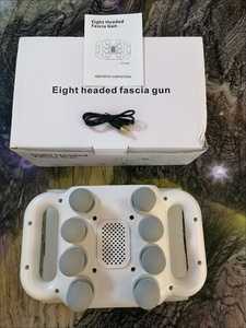 8-Head sıvı kristal fasya tabancası sıcak Compress s masaj derin perküsyon masaj tüm vücut kasları rahatlatıcı bel sırt kasları - Product Image 6