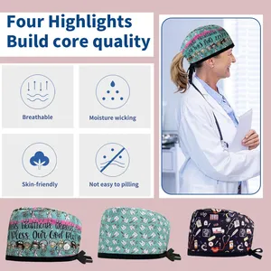 Cappelli Unisex in Puro Cotone per Infermieri e Operatori Medici, Personalizzabili con Logo, Stampa Elegante, Abbigliamento da Lavoro - Product Image 4