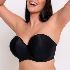 Sujetador de copa completa sin tirantes talla grande 34-42 DD E F FF G GG H <span class=keywords><strong>JJ</strong></span> cuello Halter material de poliéster - Product Image 2