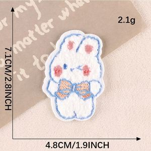 NODA Stock Patch brodé thermocollant en chenille motif lapin mignon pour la décoration de sacs et d'étuis de téléphone - Product Image 5