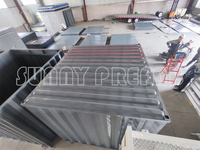Mini stockage à plat démontable de 8 '10' 12 '16' pieds auto-stockage assembler des unités de stockage portables empilables de conteneur mobile