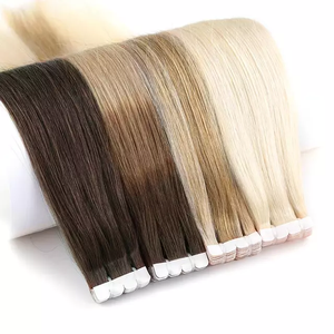JasminebeautyRaw Light Color Blond <b>Russian</b> Cuticle Aligned 100% Human Hair Blonde Virgin Hair Tape In Real Human Hair Extensions - Product Image 1