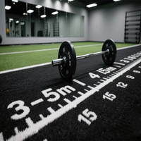Logo personnalisé marquage doublé Sprint Turf vitesse agilité entraînement artificiel synthétique Fitness Gym gazon piste pour le conditionnement