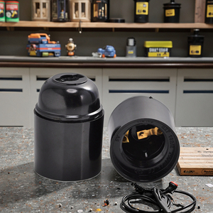 Bán buôn phụ kiện chiếu sáng E27 giữ đèn hoàn toàn ren vít khóa thiết bị nhựa răng 250V 4A đèn ổ cắm - Product Image 6