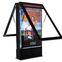 Ilumina tu marca, cartelera publicitaria, caja de luz, tablero de publicidad de carretera de aluminio moderno, desplazamiento Mupi de doble cara