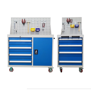 OEM Customized Heavy-Duty Iron <b>Workbench</b> and Workshop Cabinet Combination <b>Garage</b> Workstation Storage Tool Cabinet - Product Image 4