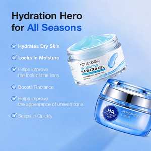 Crema Facial con Ácido Hialurónico Compuesto y Escualano, Acetato de Tocoferilo, Hidratación Suave para Piel Sensible - Product Image 3