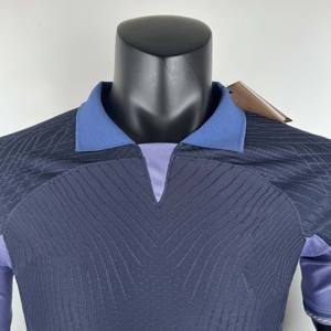 <span class=keywords><strong>Camiseta</strong></span> de fútbol de manga corta de punto a rayas de malla, <span class=keywords><strong>camiseta</strong></span> de fútbol de punto de ganchillo, ropa de entrenamiento para fútbol - Product Image 5