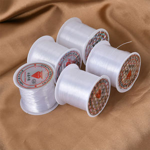 0.2-0.8mm高強度透明クリスタルフィッシングライン非弾性プラスチックDIYジュエリーコード - Product Image 2