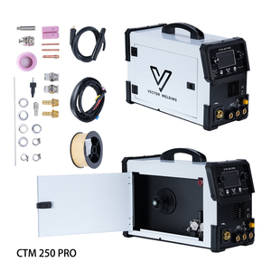 Máquina de Soldar VECTOR <span class=keywords><strong>TIG</strong></span> <span class=keywords><strong>MIG</strong></span> <span class=keywords><strong>MMA</strong></span> <span class=keywords><strong>PLASMA</strong></span> CUT 220V Multifunción Sin Gas para Stahl Werk CTM250PRO - Product Image 1