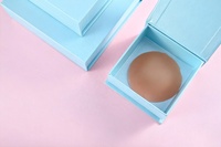 Boîtes d'emballage de luxe personnalisées écologiques en papier rose, doublées de mousse magnétique rigide, faites à la main, haut de gamme, pour cache-tétons